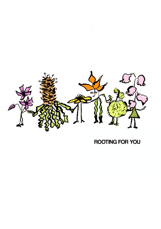 "Rooting for You" Postcard